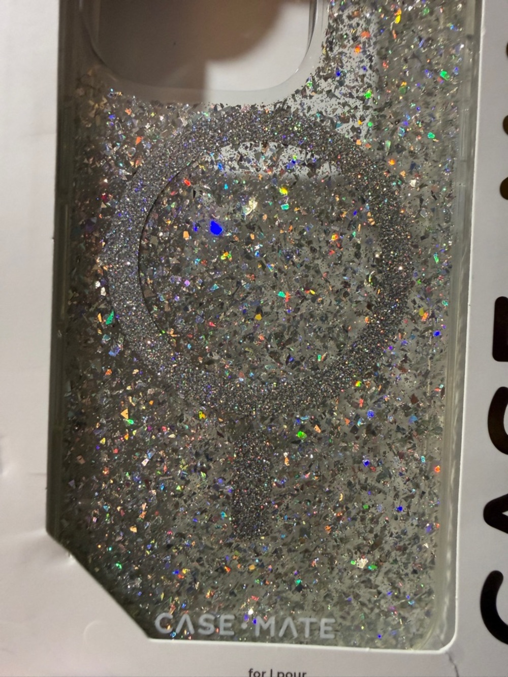 case-mate Silver Glitter iPhone 2024 Pro MagSafe Case - Picture 4 of 4